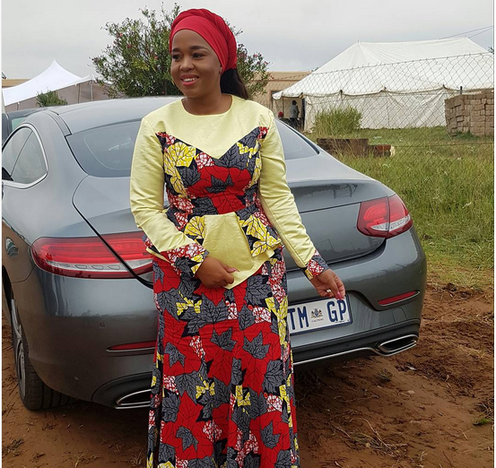 Winnie Mashaba and her car