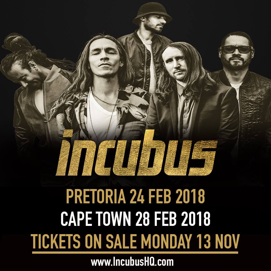 Southern Wild & Retro Dizzy Announced As Supporting Acts Of Incubus