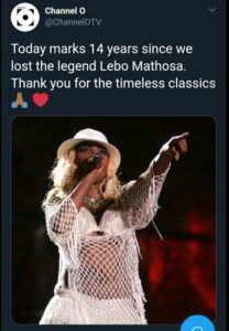 Lebo Mathosa Magazine Social Media Users Remember The Late Lebo Mathosa 14 Years After Her ...